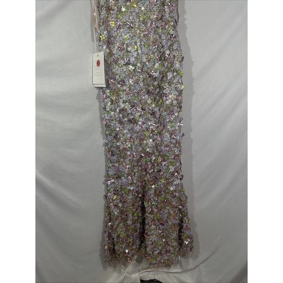 NWT MAC DUGGAL [ 10 ] 6153 Sleeveless Floral Paillette Embellish Mesh Gown S1941 - Picture 15 of 15